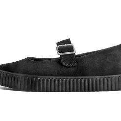 A9677L Black Pointed EZC Mary Jane Women