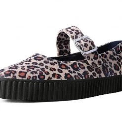 A9678L Leopard Pointed EZC Mary Jane