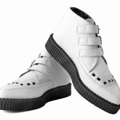 A9683 White TUKskin™ 3-Buckle Boot Women