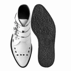 A9683 White TUKskin™ 3-Buckle Boot Women