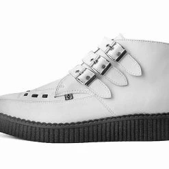 A9683 White TUKskin™ 3-Buckle Boot Women