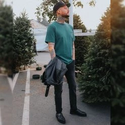 A9702 Black TUKskin Wingtip Buckle Pointed Creeper