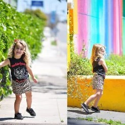 A9723B Black 2-Ring VLK Creeper Toddler Sneaker Vegan