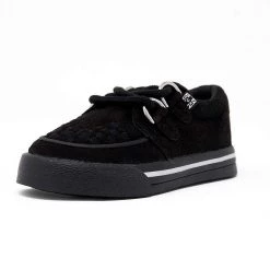 A9723B Black 2-Ring VLK Creeper Toddler Sneaker Vegan