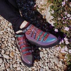 A9730L Women Midnight Chameleon Multi-Strap Mary Jane