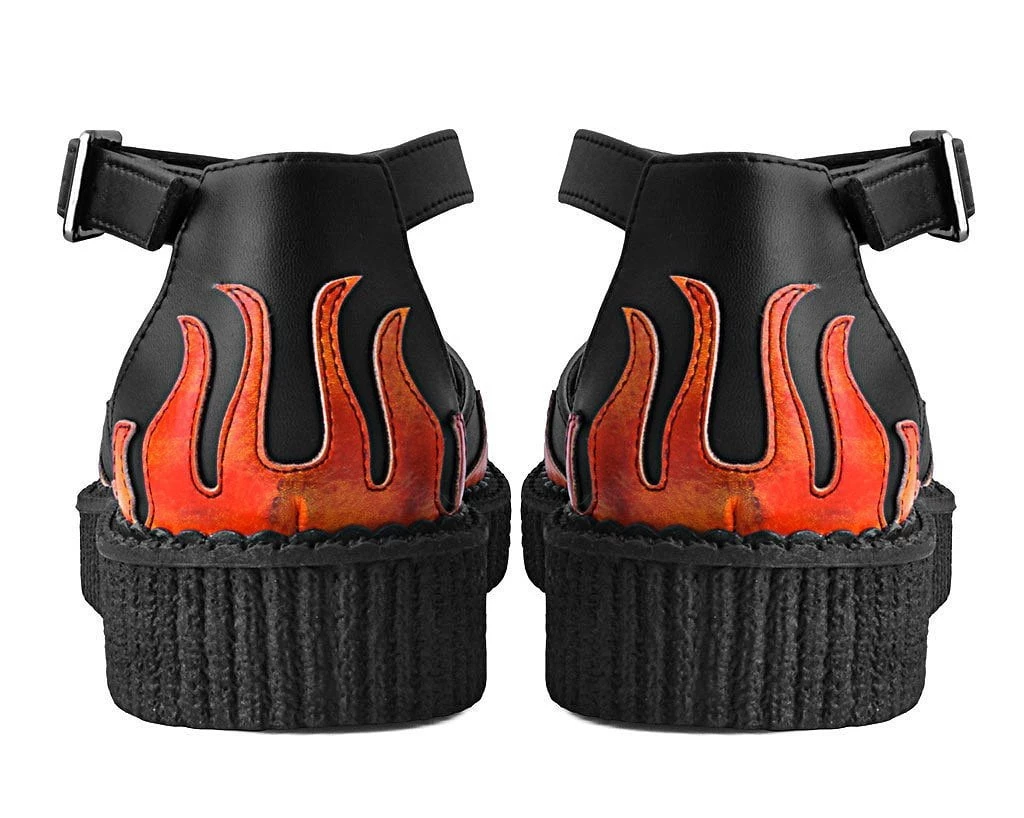 A9731L Black TUKskin™ Flame Sandal Women