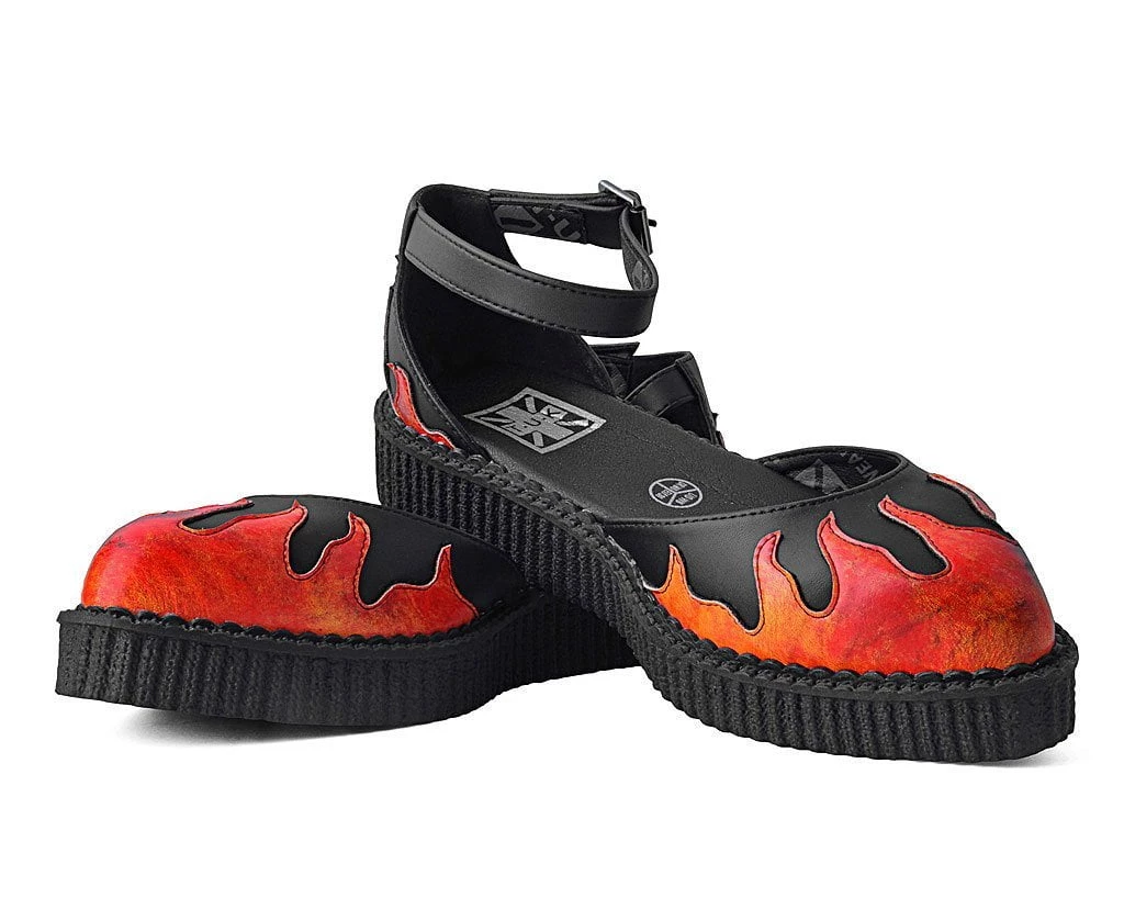 A9731L Black TUKskin™ Flame Sandal Women