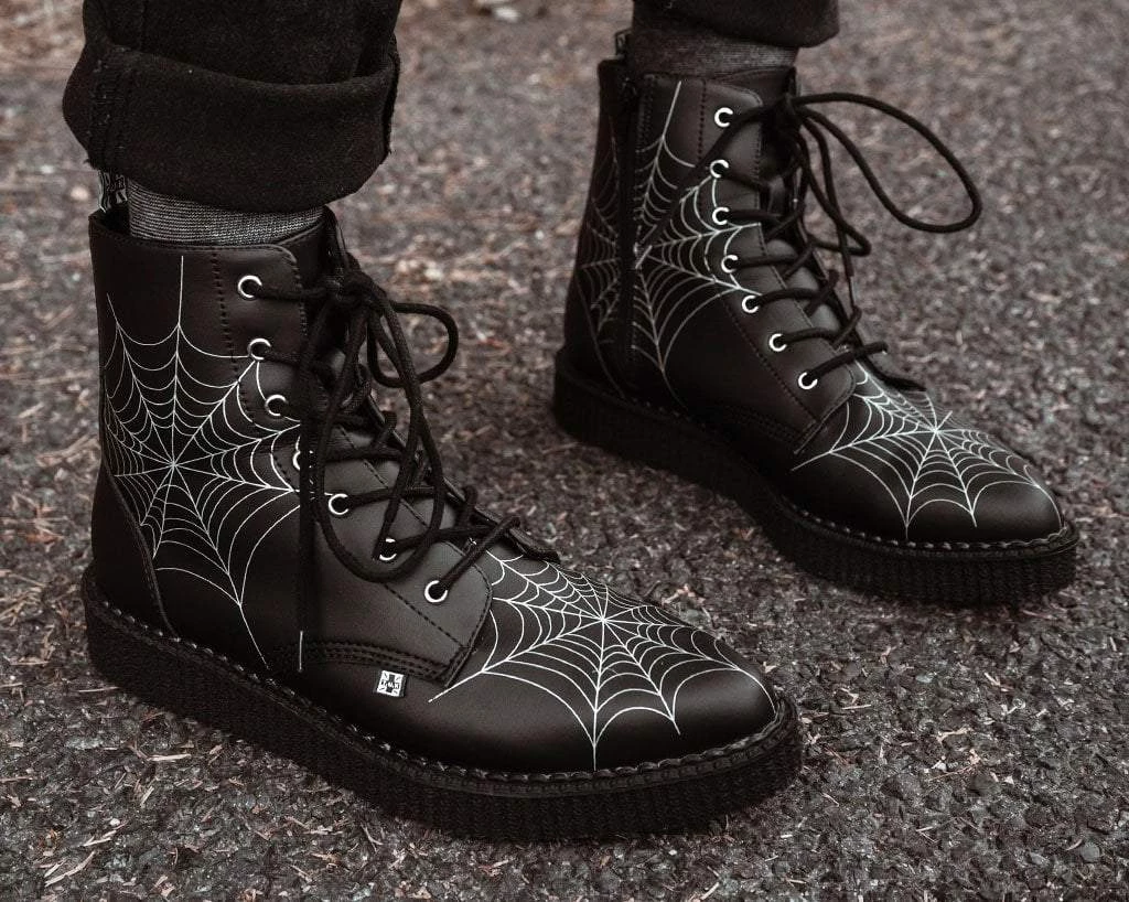 A9746 Black TUKskin™ 7-Eye Spiderweb Glow Boot