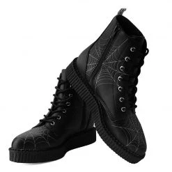 A9746 Black TUKskin™ 7-Eye Spiderweb Glow Boot