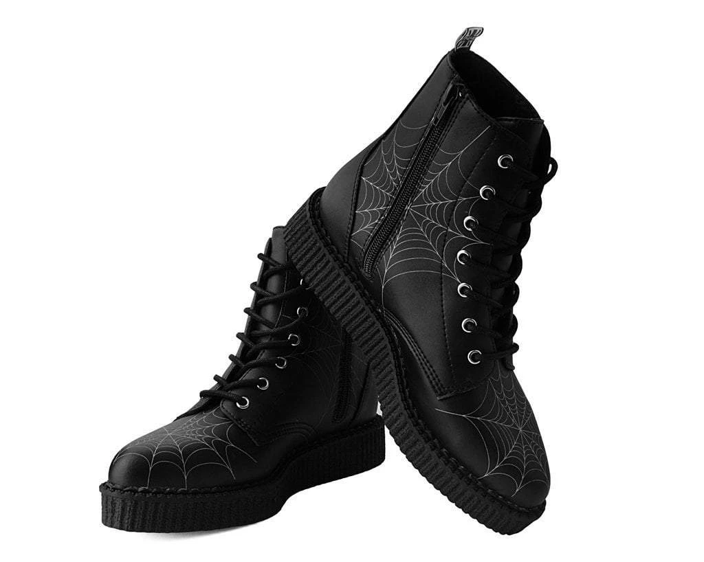 A9746 Black TUKskin™ 7-Eye Spiderweb Glow Boot