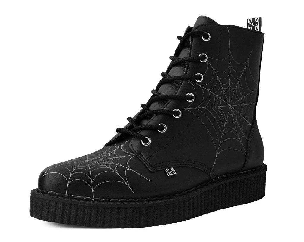 A9746 Black TUKskin™ 7-Eye Spiderweb Glow Boot