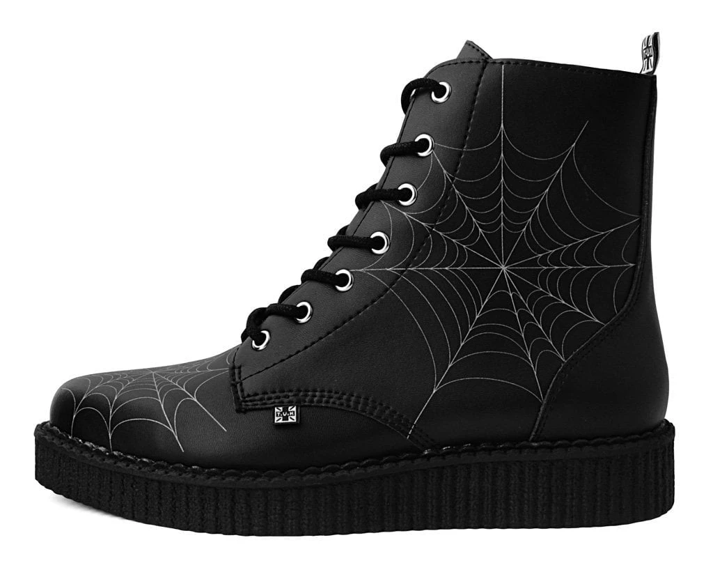 A9746 Black TUKskin™ 7-Eye Spiderweb Glow Boot
