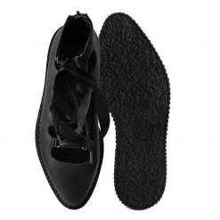 A9768L Women Black TUKskin™ 5-Loop Ribbon Mary Jane