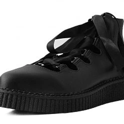 A9768L Women Black TUKskin™ 5-Loop Ribbon Mary Jane