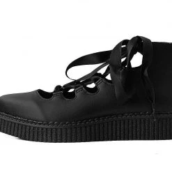 A9768L Women Black TUKskin™ 5-Loop Ribbon Mary Jane