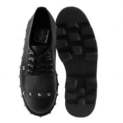 A9770 Black Stud Gibson Dino Lug Sole Women