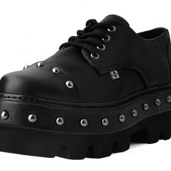 A9770 Black Stud Gibson Dino Lug Sole Women