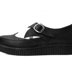 A9776 Black & White TUKskin™ Wing Buckle Pointed Creeper