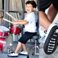 A9788B White TUKskin™ 2-Ring VLK Creeper Toddler Sneaker