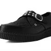 A9804 Black TUKskin™ Studded Buckle Pointed Creeper