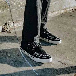 A9807 Black Suede D-Ring Interlace VLK Sneaker Women