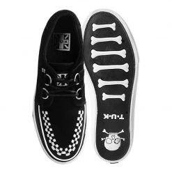 A9807 Black Suede D-Ring Interlace VLK Sneaker Women