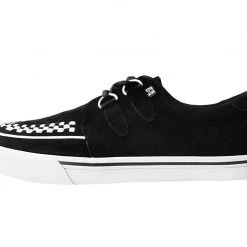 A9807 Black Suede D-Ring Interlace VLK Sneaker Women