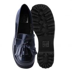 A9826L Black Oil Haze Loafer Platform
