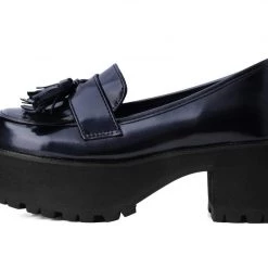 A9826L Black Oil Haze Loafer Platform