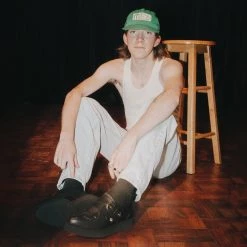 A9847 Black TUKskin™ Western Antique Buckle Pointed Creeper