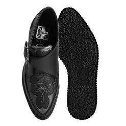 A9847 Black TUKskin™ Western Antique Buckle Pointed Creeper
