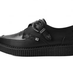 A9847 Black TUKskin™ Western Antique Buckle Pointed Creeper