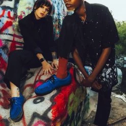 A9871 Electric Blue Suede D-Ring VLK Sneaker