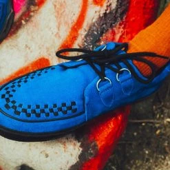 A9871 Electric Blue Suede D-Ring VLK Sneaker