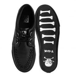 A9873 Black Leather D-Ring VLK Sneaker Women