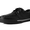 A9873 Black Leather D-Ring VLK Sneaker Women