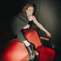 A9884 Black Double Decker Brogue Women