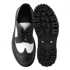 A9885 Black & White Double Decker Brogue