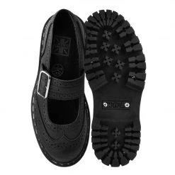 A9887L Black Double Decker Mary Jane Women