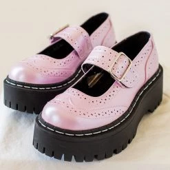 A9889L Pink Pearl Double Decker Mary Jane