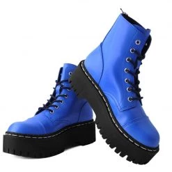 A9891 Electric Blue Double Decker Boot Women