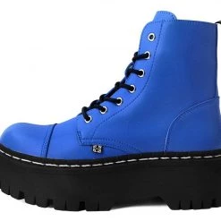 A9891 Electric Blue Double Decker Boot Women