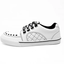 A9926 White TUKskin™ Quilted Interlace Sneaker