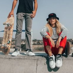 A9926 White TUKskin™ Quilted Interlace Sneaker