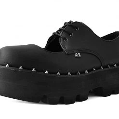 A9936 Women Black TUKskin™ Open Top Dino Lug