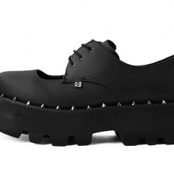 A9936 Women Black TUKskin™ Open Top Dino Lug