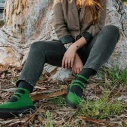 A9943L Women Jade Green Faux Suede 3-Strap Pointed Mary Jane