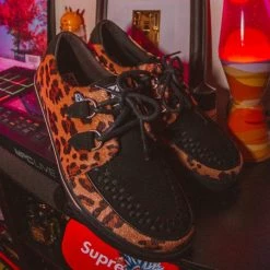 A9946 Black & Tan Leopard Hair VLK Sneaker Women