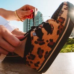A9946 Black & Tan Leopard Hair VLK Sneaker Women