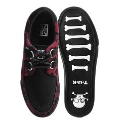 A9947 Black & Burgundy Leopard Hair VLK Sneaker Women